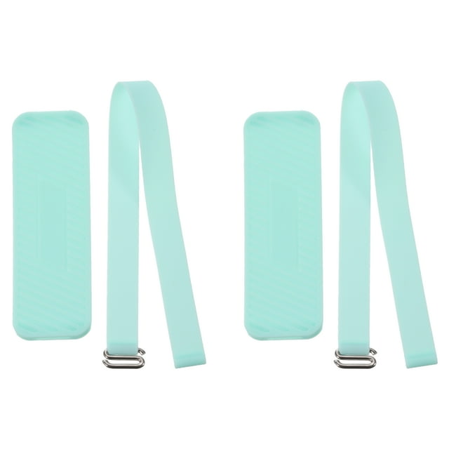 Correa de agarre para teléfono Uxcell, correa de muñeca portátil, cordón de silicona elástico con mango para fundas de teléfonos, verde menta, 2 piezas.