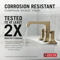 thumbnail image 2 of Delta 3539Lf-Mpu Velum 1.2 GPM Widespread Bathroom Faucet - Chrome, 2 of 7