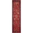 thumbnail image 5 of SAFAVIEH Vintage Hamadan Vinal Traditional Area Rug, Orange/Navy, 6'7" x 6'7" Round, 5 of 10