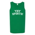 thumbnail image 2 of Wild Bobby YAY SPORTS! Sports Men Graphic Tank Top, Kelly, Medium, 2 of 5