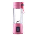 thumbnail image 2 of Licuadora portátil, exprimidor eléctrico, vaso de batidora, batidos, mezcladora recargable, máquina de frutas, Mini batidora de mano para cocina, Rosa, 2 of 8