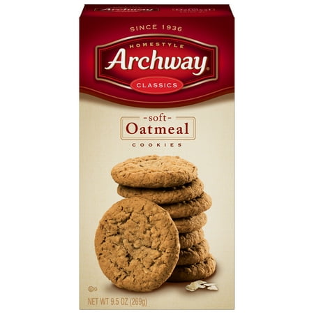 (2 Pack) Archway Soft Oatmeal Classic Cookies, 9.5 (Best Oatmeal Cookies In The World)