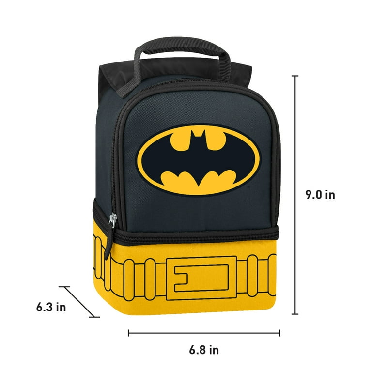 Thermos Kids Reusable Dual Compartment Lunch Box, Batman 