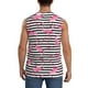thumbnail image 4 of Fotbe Flamingos Men's Camiseta sin Mangas Estampada para Hombres, Playera Casual para Gimnasio, Entrenamiento, Playa-Large, 4 of 7
