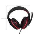 thumbnail image 2 of FOMIYES Headset Para Juegos Con Micrófono Y Cancelación De Ruido Cómodo Rojo, 2 of 8