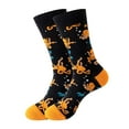 thumbnail image 1 of Under $5 Socks Multi-color Print Socks for Women Girls Ocean Series Print Colorful Pattern Novelty Cute, 1 of 5