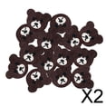 thumbnail image 1 of Botones de madera 50 piezas colores marrones 2 agujeros para manualidades perfecl, 1 of 8