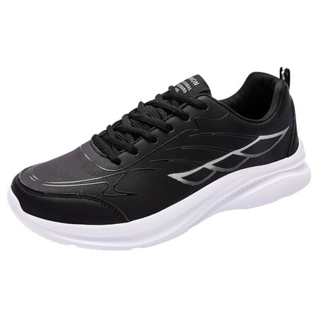 

WNVMWI Mens Shoes White Sneakers Height Increasing Shoes Men s Casual Shoes Sports Shoes Lace Up Thick Sole Comfortable Non Slip Work Shoes Fashion Sneakers Walking Shoes Size 44