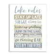 thumbnail image 2 of Stupell Industries Lake Rules Typography Rustic Vacation Cabin Sign Wood Wall Art, 10 x 15, Design by Marla Rae, 2 of 5