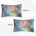 thumbnail image 2 of Pofeuu Pastel Abstract Fluid Art Print Polyester Microfiber Plush Pillowcases, Super Soft and Cozy Pillow Case Covers with Envelop Closure（Pillow core not included）-14"x20", 2 of 6