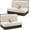 Jade white, variant on Stretch Camper Cushions Cover Rv Dinette Couch Cover Washable Elastic Sofa Slipcover for RV Camper Bench Backrest Cushion Covers（2 Set,Jade white）