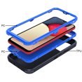 thumbnail image 4 of NIFFPD Compatible with Samsung Galaxy A02S Case Cover Military Grade Shockproof Heavy Duty Protective Phone Case (Dark Blue+Blue), 4 of 5