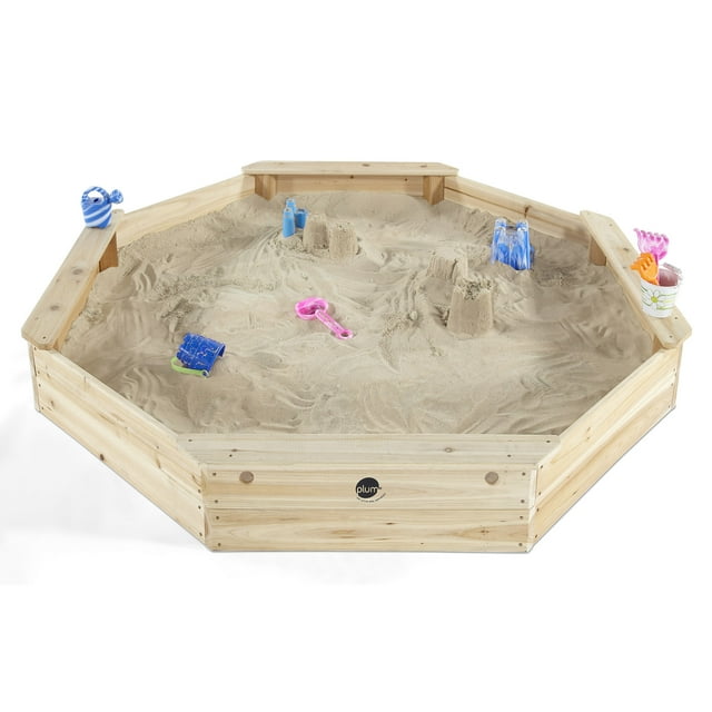 Plum® Giant Wooden Sandpit - Natural