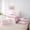 White Pink, variant on Erosebridal Cartoon Bear Doll Twin Bedding Sets 7-Piece, Glitter Love Heart Print Bedding Comforter Set