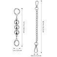 thumbnail image 4 of SHISUYAN 4 Pcs Purse Extender Chains Bag Strap Extension Replacement, 4 of 8