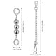 thumbnail image 4 of 4 Uds. Cadena extensora de bolso, extensor de cadena para bolso, correa de repuesto para bolsos, correas, 4 of 4