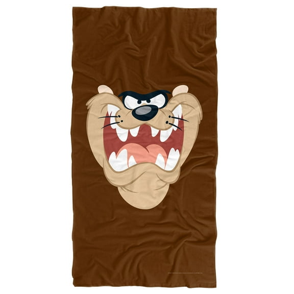 Looney Tunes Beach Towel, 30"x60" Taz Face Beach Towel
