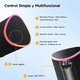 thumbnail image 3 of VEATOOL Altavoz Bluetooth Portátil Resistente al Agua IPX5 12H de Reproducción Luces RGB, 3 of 7