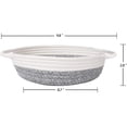 thumbnail image 4 of 2pack Small Basket - Cotton Rope Basket Woven Storage Basket Rope Baskets for Keys Wallet by Front Door Cute Basket for Remote Controls Phone Fruit Basket in Kitchen, 9.8" 8.7" 2.8" Grey -, 4 of 7