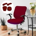 thumbnail image 2 of Stretchable Office Chair Slipcover for Study Cover office computer Chair Gaming Chair Armchair Red, 2 of 9