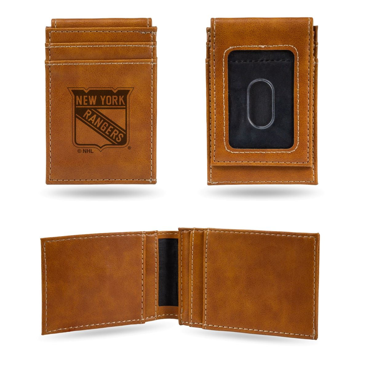 New York Rangers Slim Wallet Genuine Leather