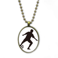 thumbnail image 1 of Collier de Sport Football Soccer Vintage Chaîne Pendentif Perle Collection de Bijoux, 1 of 3