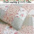 thumbnail image 2 of Cozy Line Ainsley Floral And Paisley Cotton Quilt, Queen - Reversible, Washable, 2 of 7