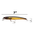 thumbnail image 4 of Bomber Magnum Long A Crankbait 7" Chart Flash Black Orange Belly 1 1/2 oz., 4 of 6