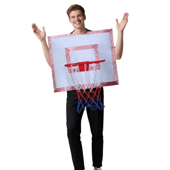Funny Basketball Backboard Jumpsuit Novelty Wearable Attire Great For Cosplay And Family Gatherings