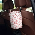 thumbnail image 5 of Wukai Hearts Print Car Trash Can - Easy to Clean Hanging Garbage Bin - Removable Liner - Leak-Car Garbage Can - Waterproof Trash Can for Car and SUV, 5 of 7