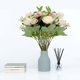 thumbnail image 4 of Arreglo floral de seda con rosas de camelia simuladas | Ramo floral artificial realista para decoración del hogar, centro de mesa y accesorios de boda, 4 of 5