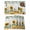 Gray, variant on Sunflowers Placemats Set of 6, Floral Green Leaves Bees Watercolor Wooden Placemats for Dining Table, Place Mats for Kitchen Tabletop, Waterproof Wipeable Dining Table Mats Set