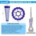 thumbnail image 3 of Filtro de Vacío para Dyson, Filtros de Repuesto para Dyson DC50, DC 50 Animal y Aspiradora Completa para Varios Pisos, Pieza 965081-01,965080-01(2 Paquetes Postmotor y 2 Paquetes Premotor), 3 of 6