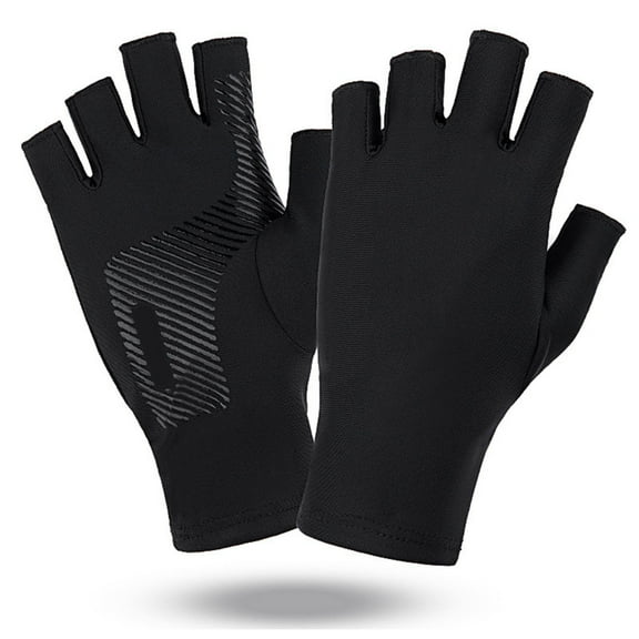 UV for Driving Gloves Fingerless Gloves Non Slip Outdoor Gloves for Women Men 2 Fingers Cut Gloves