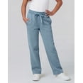thumbnail image 3 of Real Essentials 3 Pack: Girls' Fleece Open Bottom Soft Athletic Performance Casual Sweatpants(Ages 7-16), 3 of 7