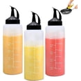 thumbnail image 1 of Botellas de condimentos de plástico negro de 350 ml, recargables con tapas de rosca, para salsas picantes, salsa de barbacoa, aceite, condimentos,, 1 of 5