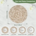 thumbnail image 6 of VCVCOO Round Placemats Set of 4 Braided Place Mats Washable Table Mats for Dining Tables Wedding Holiday Party, 6 of 12