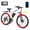 White, variant on iSinwheel 750W Peak Electric Bike Adult,26" Mountain Bicycle Professional,Front Dual Shock Absorption Ebike,Up 20MPH,55 Miles,36V 10.4AH Nonremovable Battery,Black