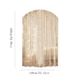 thumbnail image 3 of Lace Floral Rod Pocket Sheer Curtain Light Filtering Ruffled Window Panel Soft Polyester Embroidery Design Romantic Home Decor, Beige, JKODE, 3 of 6