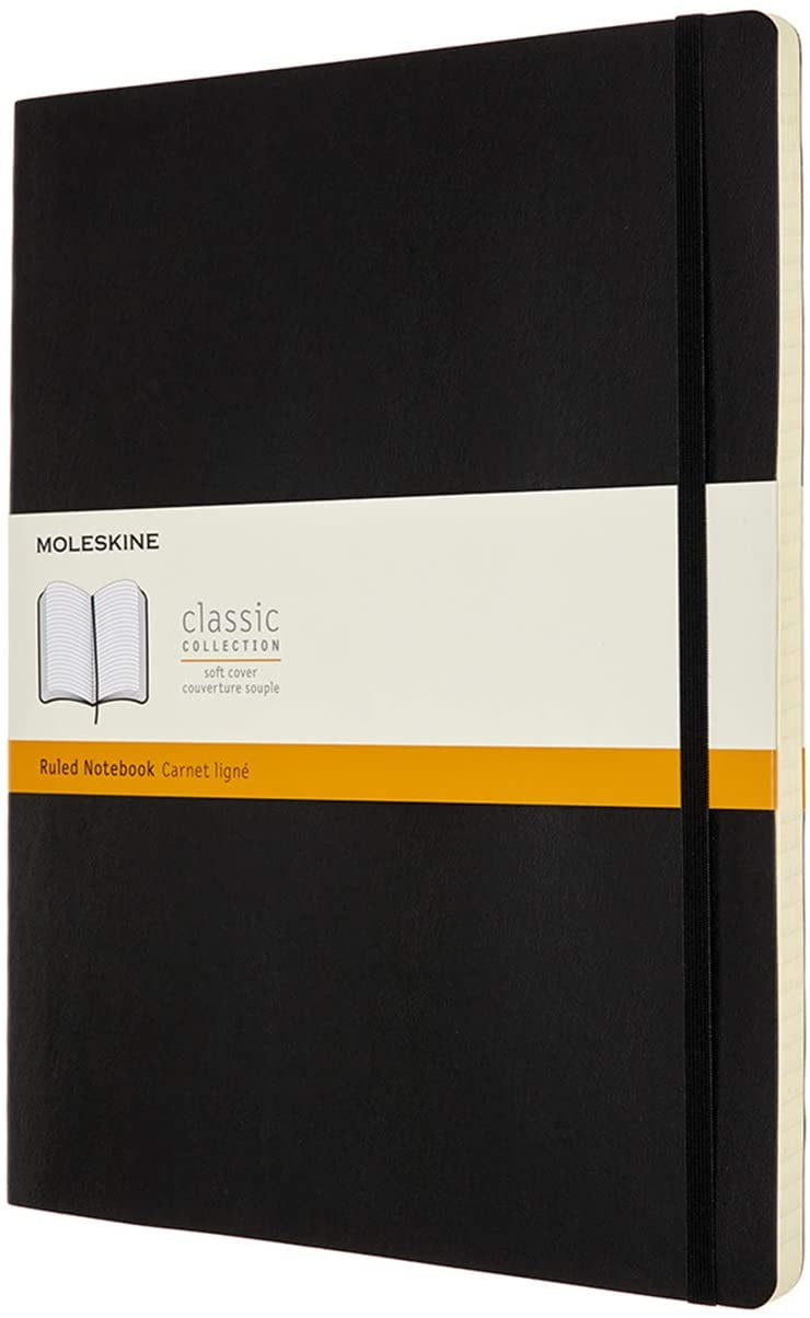 Moleskine Classic Notebook, Soft Cover, XXL (8.5" x 11") Ruled/Lined