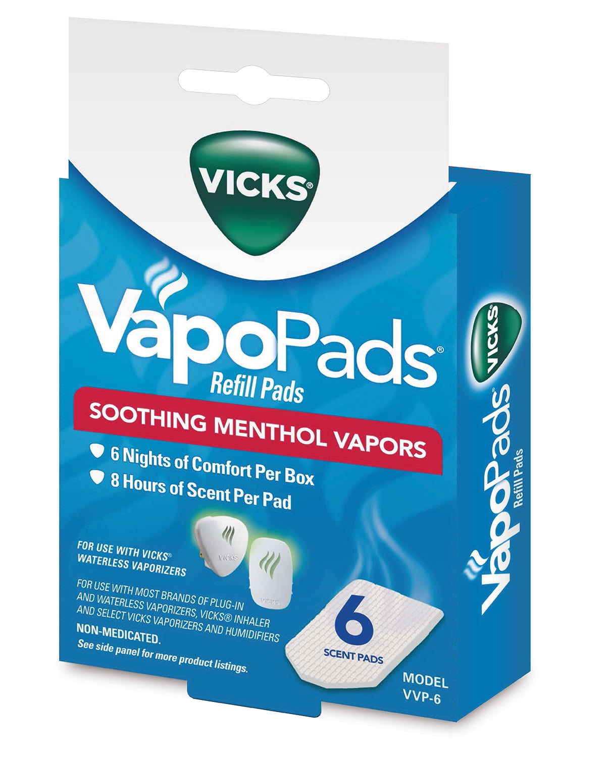 Vicks VapoPads for Vicks Humidifiers, 6 Pack, VVP6V