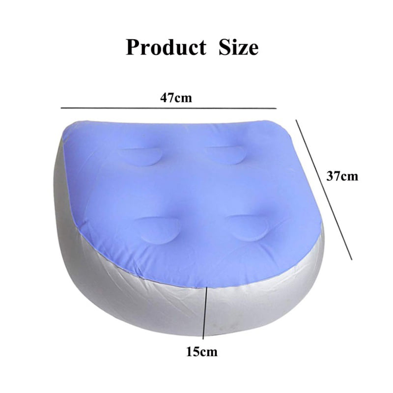 Bath Tub Cushion Seat Pad Pillow Adult Inflatable Water Fill Jacuzzi Accessories