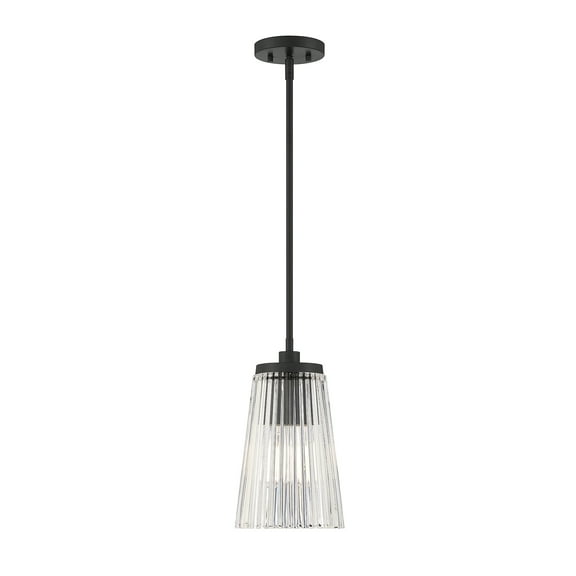 Chantilly 1-LightPendant in Matte Black
