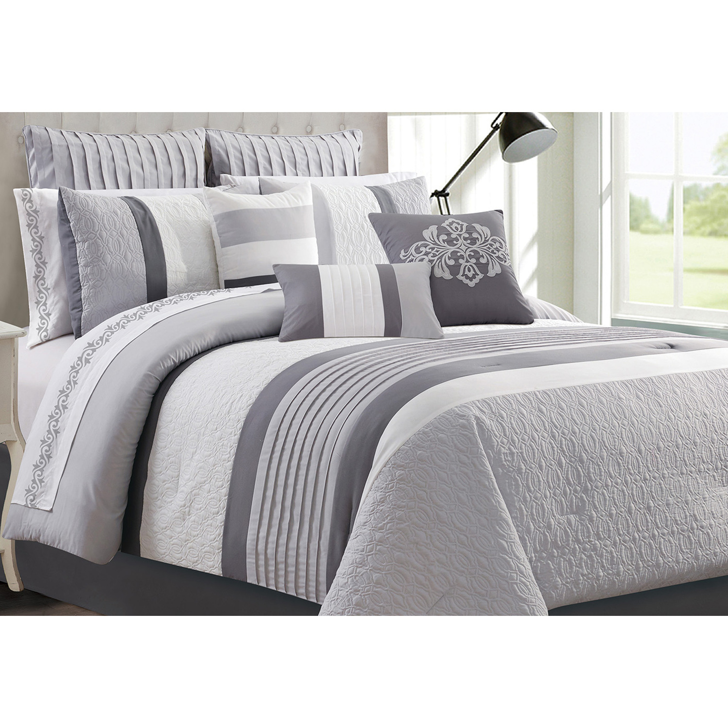 Safdie & Co. Comforter Set 7PC D Wov Kane