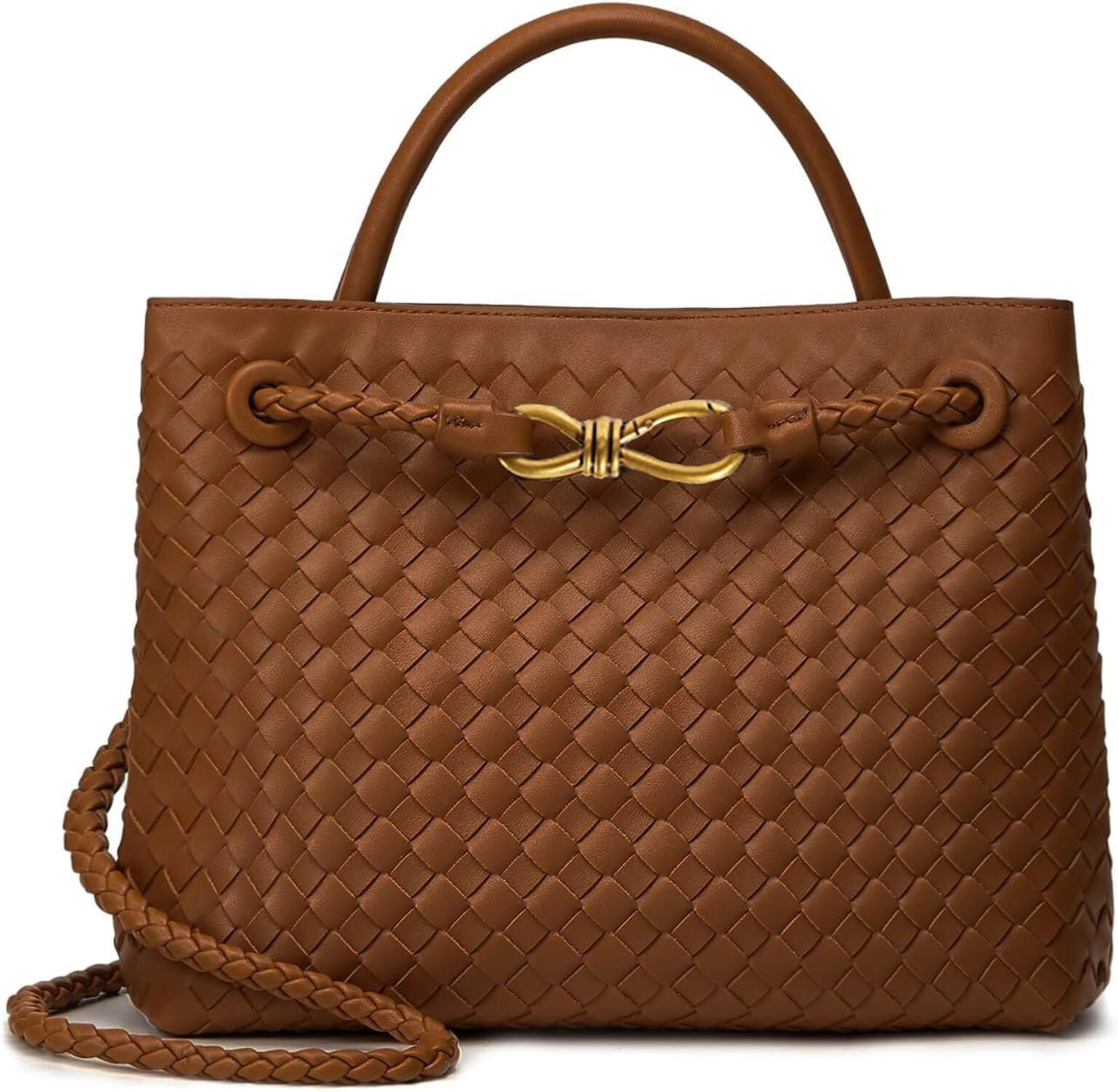 Woven Hobo Bags for Women Tote Bag, Woven Leather Shoulder Crossbody Bag Satchel Bag Woven Handbag Purses