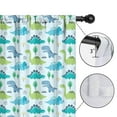 thumbnail image 4 of Blackout Kids Curtains,LightBlue Cartoon Dinosaurs Trees Pattern Childrens Insulated Curtains Set Of 2,Bedroom Essentials,Toddler Room Decor 52"x84", 4 of 5