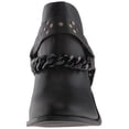 thumbnail image 5 of Kelsi Dagger Karma Black Leather Pull-On Pointed Toe Western Upper Ankle Bootie (BLACK, 6), 5 of 6