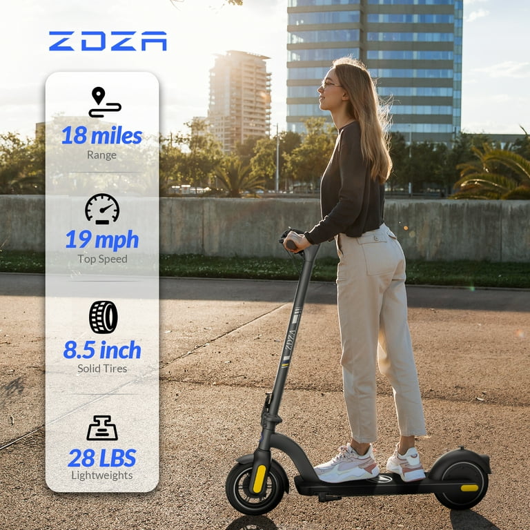 ZDZA Electric Scooter for Adults, 19MPH 350W Escooter, Up to