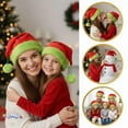 thumbnail image 5 of PMU Christmas 3 Pcs Santa Hat Red Velveteen with Light Green Trim, Christmas Hats for Adults, Kids, Funny Headwear and Caps Costume, Party Accessories, Supplies for Plays, Photo Shoots Pkg/1, 5 of 7