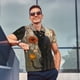 thumbnail image 4 of Balery Black Cat in Wildflowers Camisa Polo de Hombre con Estampado, de Manga Corta y Tejido Medio, Camisa Tipo Golf Polo-X-Large, 4 of 6